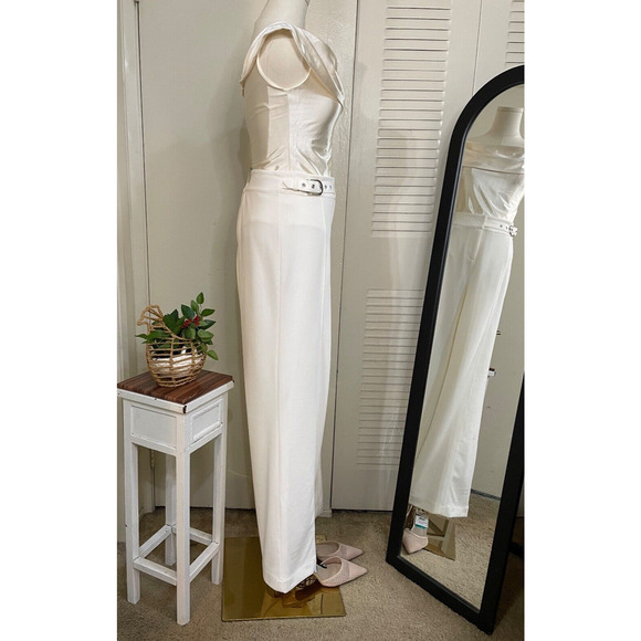 NWT INC Women's Side Belt Wide Leg Pant SIZE 10 NEW - Picture 3 of 10